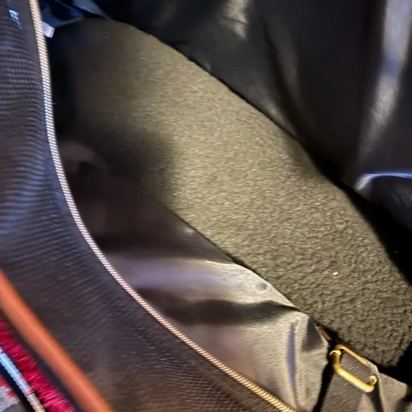 adorable doggy tote, comfortable cushion inside mash top with a leash attachment - Picture 5 of 7